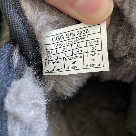 NWT UGG Men’s size 10 Neumel Black Suede Classic Boots - Picture 8 of 8